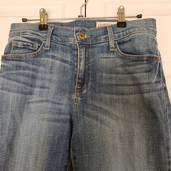 Pistola, Aubrey Distressed Skinny Jeans, Frayed Hem - Picture 4 of 9